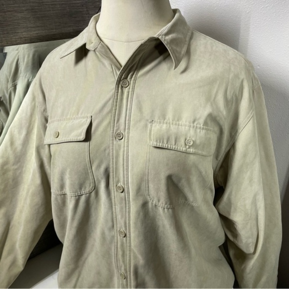 Knightsbridge quilt lined men’s soft long sleevee shacket size XLT